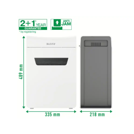 Leitz IQ Protect Premium 10x P4 Destructora de Documentos, Corte Partículas Nivel Seguridad 4, Capacidad + de 10 Hojas