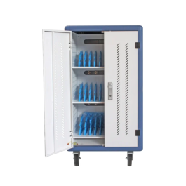 PHASAK Armario Rack de seguridad MONTADO con ruedas goma, 30 compart. para Portatil, Tablet y Smartphone branco/azul Precio: 829.88999984. SKU: B16CWN8C46
