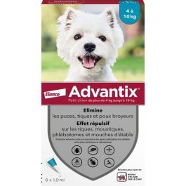 Pipetas antiparasitarias ADVANTIX 6: para perros pequeños de 4 a 10 kg Precio: 45.50000026. SKU: B1F6WE38NH