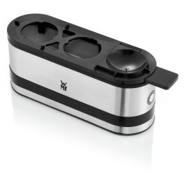 WMF 0415020011 2-Eierkocher, Cocedor de Huevos para 2 Huevos, Acero Inoxidable, Negro, 250W