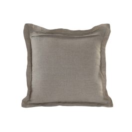DKD Home Decor Cojín Tradicional de Lino Natural 50 x 50 cm (2 Unidades) con Zipper