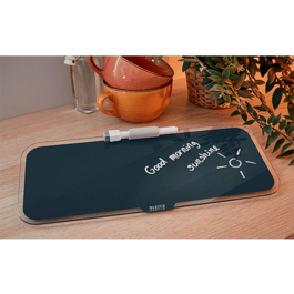 Leitz Pizarra de Cristal Cosy Sobremesa Blanca 150x60x380 mm con Rotulador y Borrador