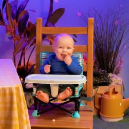 Disney Baby DIS74451172029 Silla Elevadora Pop 'n Sit para Bebé, Mickey Mouse, Plegado Rápido, Práctica, Compacta, Interior y Exterior, Azul