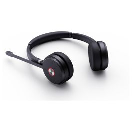 Yealink WH62 Dual Teams Auriculares Inalámbricos DECT para Oficina y Centro de Llamadas, Color Negro