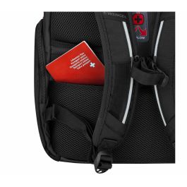 Wenger Meteor Mochila para portátil de 17 pulgadas con compartimento para tablet, color negro