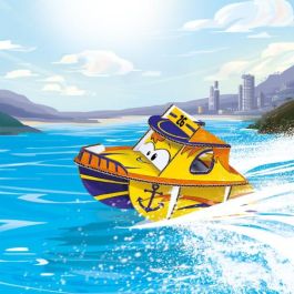 SET CREATE &amp; COLOR MR. BOAT 3D CARIOCA 42905