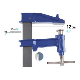 Piher Aprieto Modelo F-30cm Ref. 04030/Pih4030, Sargento, Alcance 12cm, Fuerza Máxima 900kg, Llanta Acero
