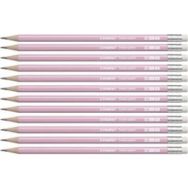 Stabilo Lápiz Grafito Con Goma Pastel Rosa -12 Unidades- Precio: 3.95000023. SKU: B1FPEHQAN3