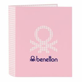 Carpeta de anillas Benetton Vichy Rosa A4 27 x 33 x 6 cm Precio: 4.99000007. SKU: S4306332