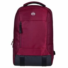 Port Designs POR3567041404244 Mochila para PC Portátil 15.6/16 pulgadas, Modelo TORINO II, Color Rojo, Moderna y Cómoda