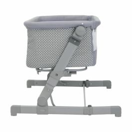 Chicco CHI8058664164301 Cuna colecho Next2Me GO Compacta, Plegable, Reclinable, 6 niveles de altura, Gris claro