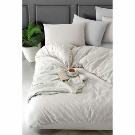 Juego de Cama 220x240 cm + 2 Fundas de Almohada 60x60 cm 70% Algodón 30% Poliéster Beige ASI8684283020133