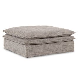DKD Home Decor Módulo Auxiliar Sofá Horeca Marrón Claro de Poliéster 110x48x110 cm