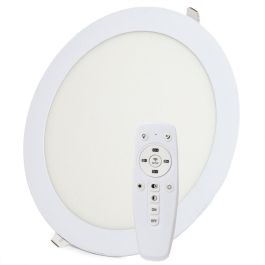 HO-PL-18W-RC Placa LED 18W 1.800Lm con Mando a Distancia, Regulable Intensidad y CCT, 40.000h Vida Útil