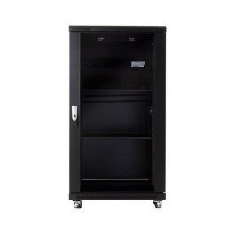 MicroConnect Armario Rack 19" 22HU 600x600 mm Negro con Puerta Frontal Cristal Templado Ahumado, Ruedas y Patas Regulables MicroConnect Armario Rack 19" 22HU 600x600 mm Negro con Puerta Frontal Cristal Templado Ahumado, Ruedas y Patas Regulables