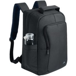 Rivacase 8425 Mochila ECO para MacBook Pro 16 y Portátiles 14" - Negro, Tela/Neopreno/Poliéster con Protección