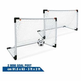 Mondo Jaula de portería de fútbol FIFA World Cup 2018 Grande Modular 2 en 1 con 2 Mini Goles y Balón PVC