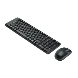 Logitech MK220 Combo Teclado y Ratón Inalámbrico Compacto para Windows, Conexión Inalámbrica 2.4 GHz con Receptor USB Unifying, Batería Duradera, PC/Laptop