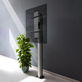 TooQ FS2270M-B Soporte de suelo para TV hasta 70", Plata, Aluminio
