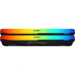 Kingston FURY Beast RGB Módulo de Memoria DDR4 32GB (2x16GB) 3200MHz, Intel XMP, AMD Ryzen Ready, KF432C16BB12AK2/32 Kingston FURY Beast RGB Módulo de Memoria DDR4 32GB (2x16GB) 3200MHz, Intel XMP, AMD Ryzen Ready, KF432C16BB12AK2/32