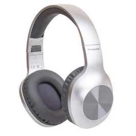 Panasonic RB-HX220B Auriculares Inalámbricos con Micrófono Bluetooth 5.0, Bajos XBS, 23h Batería, Plegables, Plateados