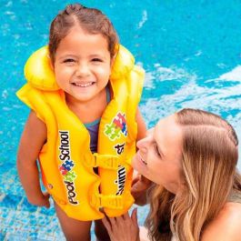 Intex Chaleco Hinchable de Seguridad para Niños, Flotador de Natación para Edades 3-6 Años, 50x47 cm, PVC Intex Chaleco Hinchable de Seguridad para Niños, Flotador de Natación para Edades 3-6 Años, 50x47 cm, PVC