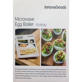 Cuecehuevos para Microondas con Recetario Boilegg InnovaGoods Cuecehuevos para Microondas con Recetario Boilegg InnovaGoods