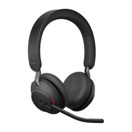 Jabra Evolve2 65 Ms Stereo Auriculares Inalámbricos Bluetooth para Microsoft Teams, Negro