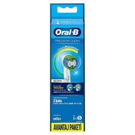 Oral-B 80339350 Recambios Precision Clean para cepillo eléctrico, 5 cabezales, Azul y Blanco