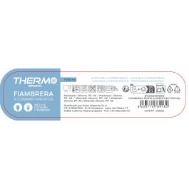 Inde Fiambrera Porta Alimentos Rectangular 1500 ml 21.1x13.8x10 cm Thermosport (12 Unidades)