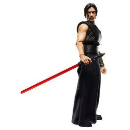 HASBRO Figura The Stranger Qimir Star Wars: The Acolyte The Black Series 15cm Articulada con Cabeza Alternativa y Sables de Luz