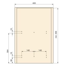 Emuca Contenedor de reciclaje para fijación inferior y extracción manual en mueble de cocina Recycle 2x35litros, Plástico gris antracita