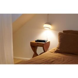 Thomson THO1721993395360 Estación de Carga Inalámbrica 15W para Despertador con Puerto USB-C, Temperatura y Color Negro