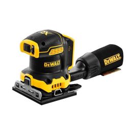 DeWALT DCW200NT-XJ Lijadora de Hoja Orbital a Batería 18V sin Escobillas, Velocidad Variable 8000-13500 OPM, Ø Orbital 1.6 mm, Incluye Adaptador para Aspiración