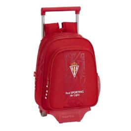 Mochila Escolar con Ruedas 705 Real Sporting de Gijón Rojo Precio: 32.49999984. SKU: S4301204