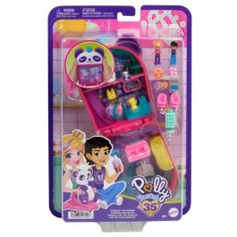 Polly Pocket-Panda Bubble Tea-Box con 2 minifiguras y panda HWN95 Polly Pocket-Panda Bubble Tea-Box con 2 minifiguras y panda HWN95