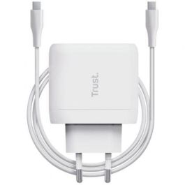 Trust 25139 Cargador de Pared USB-C 65W Maxo con Cable 2m PD 3.0 + PPS, Compacto, para Portátil, Móvil y Tablet, 75% Reciclado Trust 25139 Cargador de Pared USB-C 65W Maxo con Cable 2m PD 3.0 + PPS, Compacto, para Portátil, Móvil y Tablet, 75% Reciclado