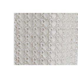 DKD Home Decor Jarrón Decorativo Moderno Isara de Resina Blanco, 10 cm Largo x 47 cm Alto x 17 cm Ancho