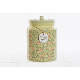 Bote Shabby DKD Home Decor Verde Rosa 15.5 x 21 x 15.5 cm (2 Unidades)