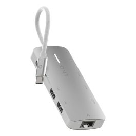 Hub USB Linq Byelements LQ49081PS Blanco Gris