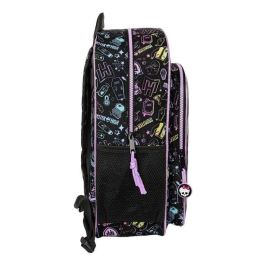 Mochila Escolar Monster High Negro 33 x 42 x 14 cm