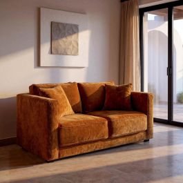 Sofá 2 Plazas Ocre Tejido-Madera 165 X 96 X 86 cm Precio: 859.50000059. SKU: B1J39LCLH5