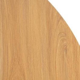 Mesa Comedor Natural-Negro Dm-Metal 100 X 100 X 75 cm