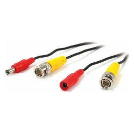 Level One CAS-5018 Cable BNC Macho a BNC Hembra con Adaptador, Negro, 18m