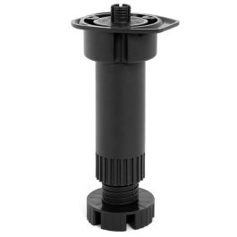 Herrajes Fab.Nacional Pata de Cocina Larry Regulable Negra, Con o Sin Tetón, Altura Ajustable 75-95mm para Muebles y Zócalos Precio: 0.49999983. SKU: B19CL596RX