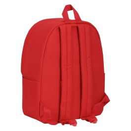 Safta Mochila para portátil de 14.1 pulgadas, fabricada en Poliéster 600D, Color Rojo - Modelos Surtidos