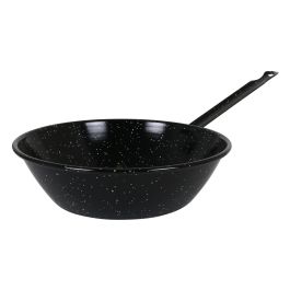 La Estrella Sartén Honda Bordonada 28 cm, 4.3 L, Jaspeada (8 Unidades)