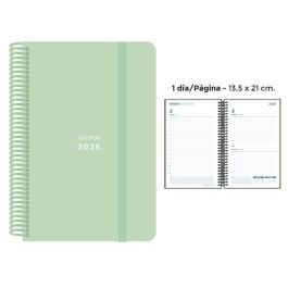 Agenda Anual (2026) Senfort Pastel Espiral Tapa Pp Con Goma 135X210 D/P Verde Agenda Anual (2026) Senfort Pastel Espiral Tapa Pp Con Goma 135X210 D/P Verde Precio: 12.98999977. SKU: B1K4FE5BM6
