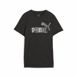 Camiseta de Manga Corta Infantil Puma Ess+ Futureverse Negro