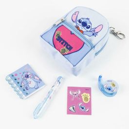 Cerdá Set de Papelería con Minimochila Stitch Multicolor para Niños, Edad Mínima 3 Años, Dimensiones 19.5x22.5x4.5 cm